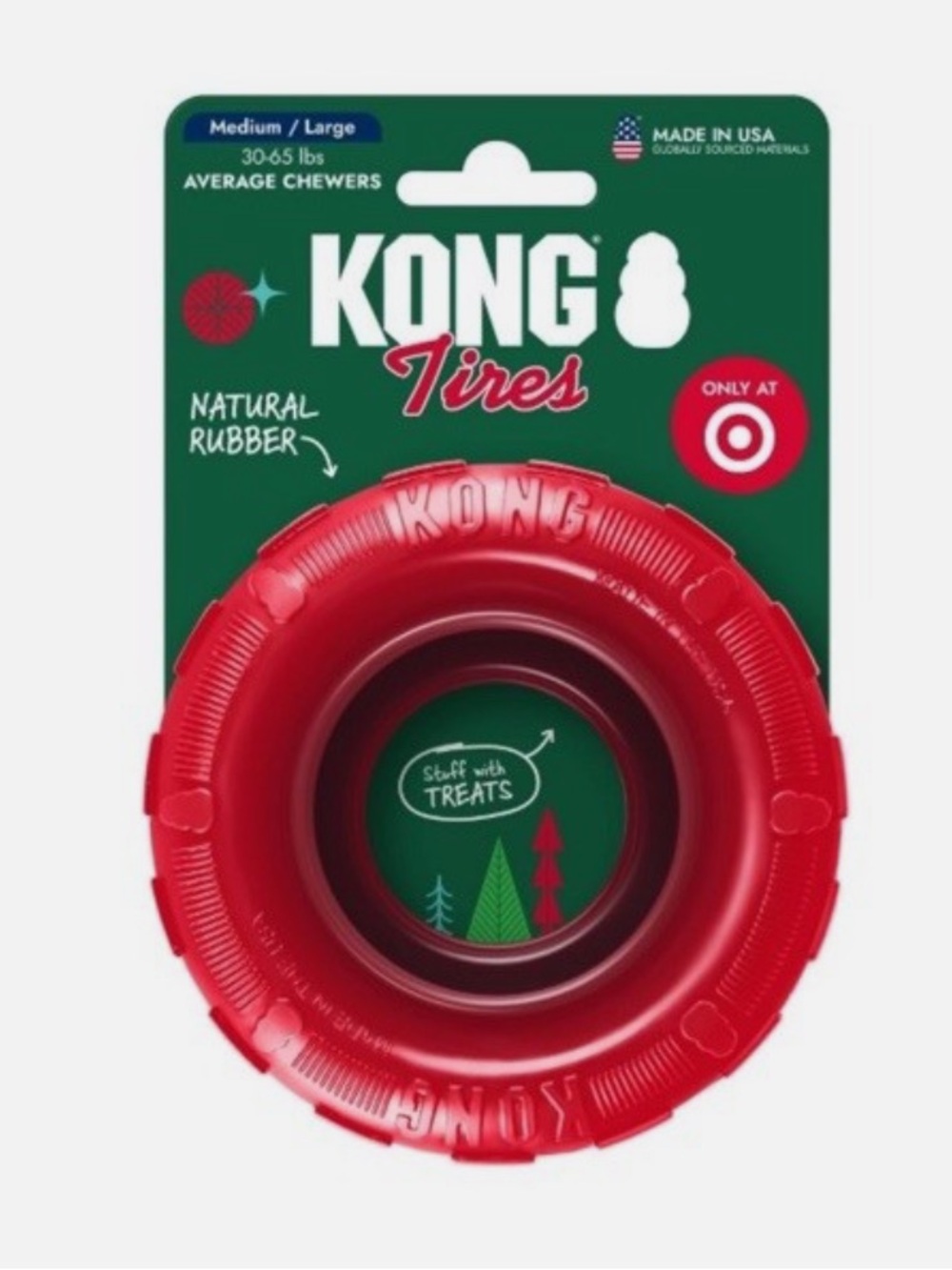 Kong nwt Red Tire Dog Toy - medium / large
